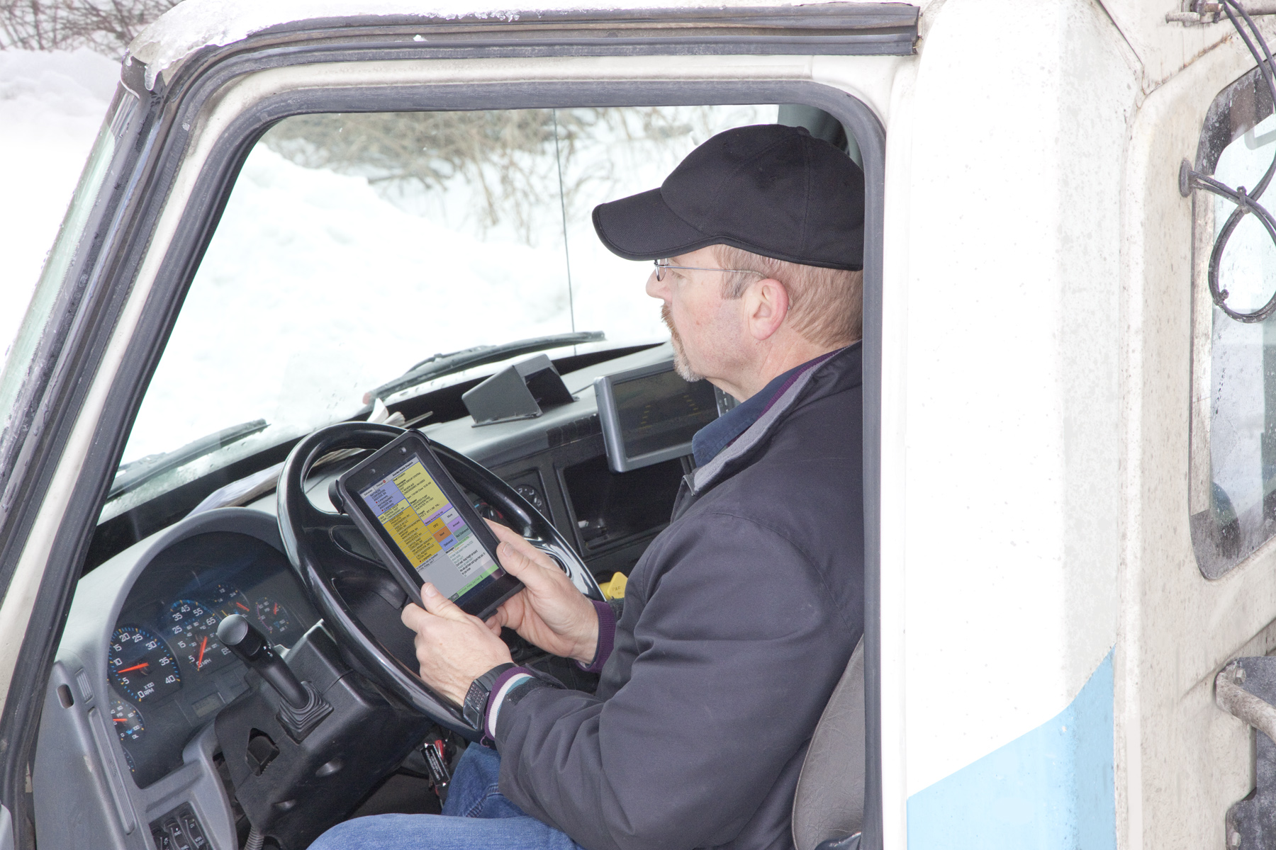 Driver with Tablet